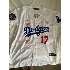 Shohei Ohtani Jersey Dodgers 2025 Japan World Series Japanese White Pink Large